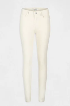 Morgan Pantalón slim talle estándar Marfil