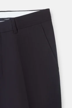 Silbon Pantalón traje clasico espiga Azul marino Sale