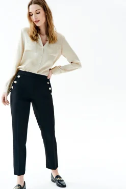 Caroll Pantalón traje detalle botones Negro Best