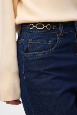 Vero Moda Pantalón vaquero detalle cadena Azul marino Discount