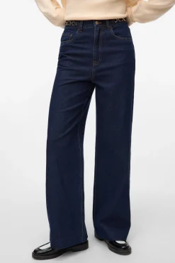Vero Moda Pantalón vaquero detalle cadena Azul marino Discount