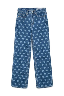 Vero Moda Pantalón vaquero estampado Azul Clearance