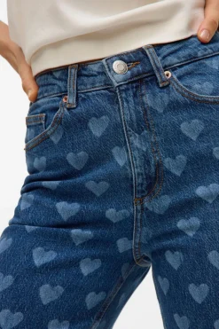 Vero Moda Pantalón vaquero estampado Azul