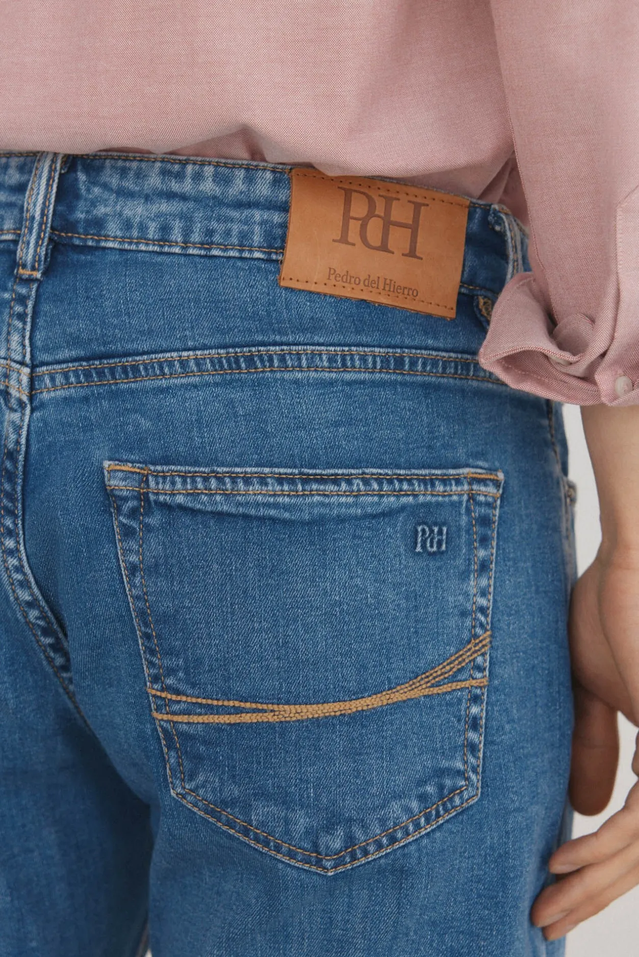 Pedro del Hierro Pantalón vaquero premium flex regular fit Azul Discount