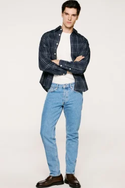 Selected Pantalón vaquero Slim Fit. Azul Sale