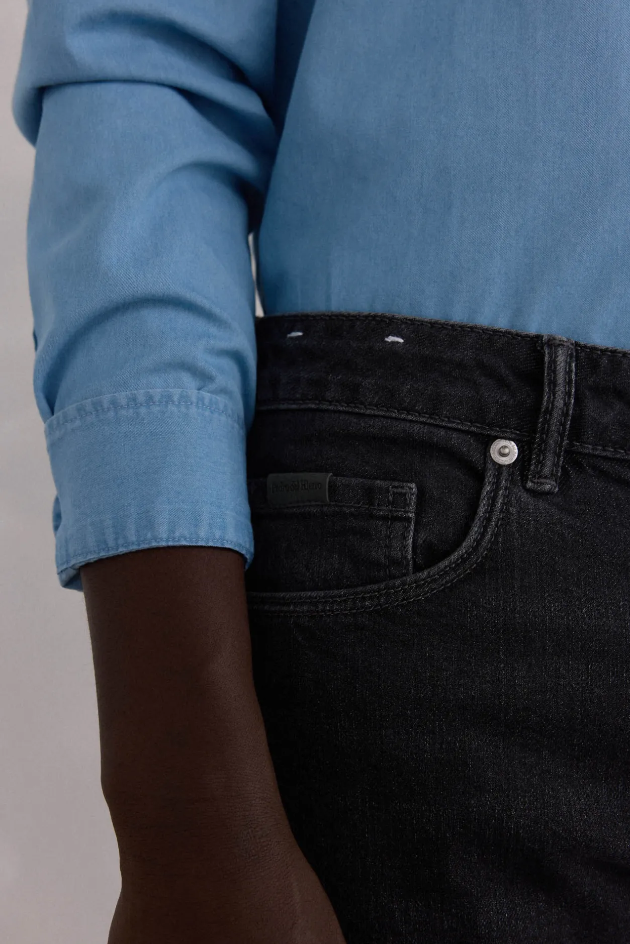 Pedro del Hierro Pantalón vaquero slim fit Gris Hot