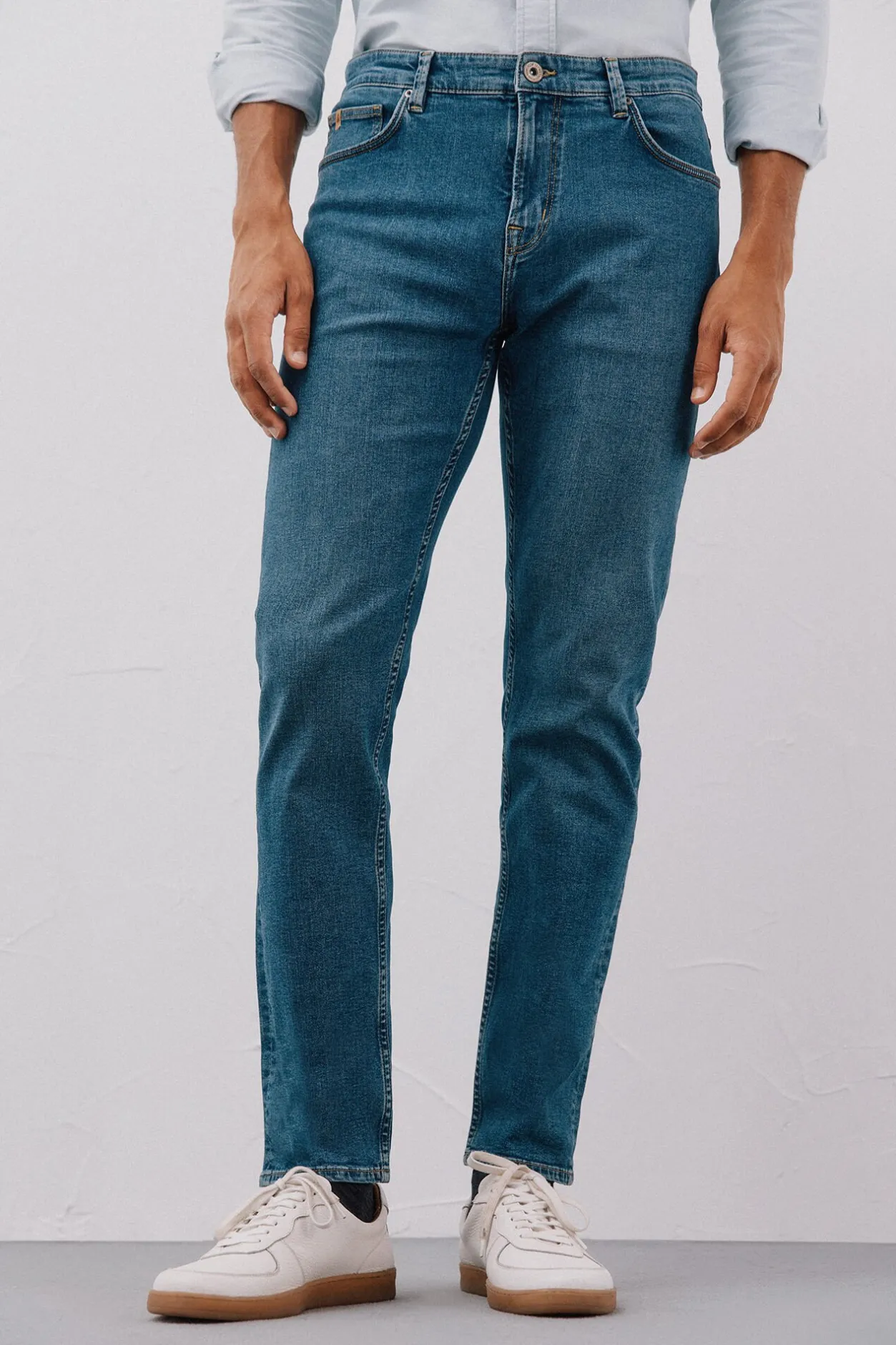 Cortefiel Pantalón vaquero slim fit Azul Sale