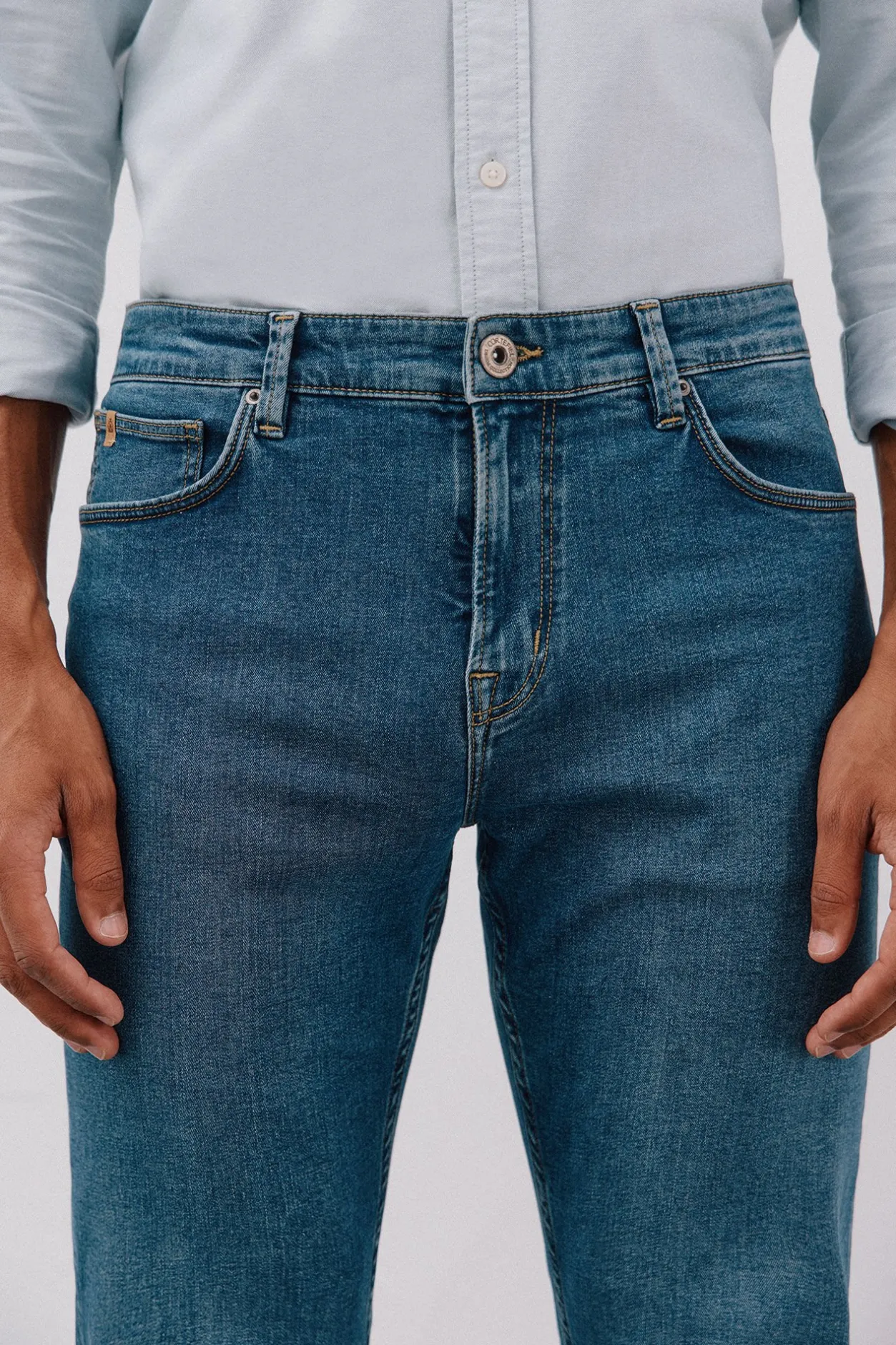 Cortefiel Pantalón vaquero slim fit Azul Sale