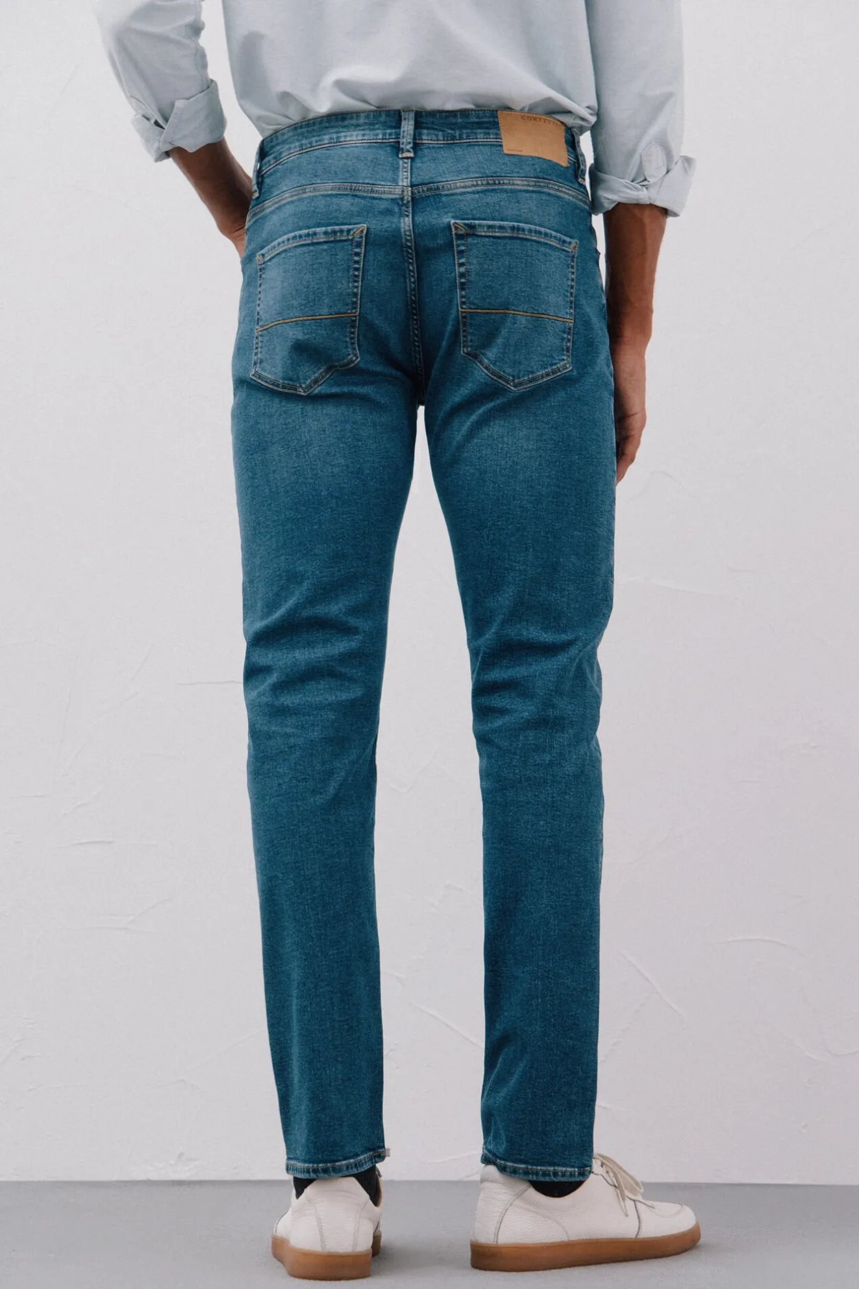 Cortefiel Pantalón vaquero slim fit Azul Sale
