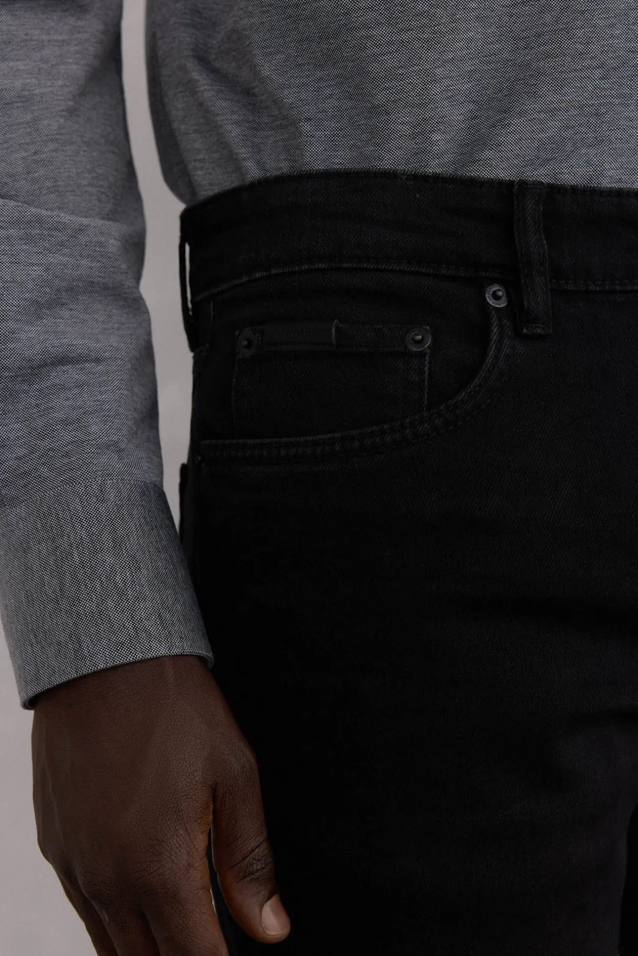 Pedro del Hierro Pantalón vaquero slim fit Negro New