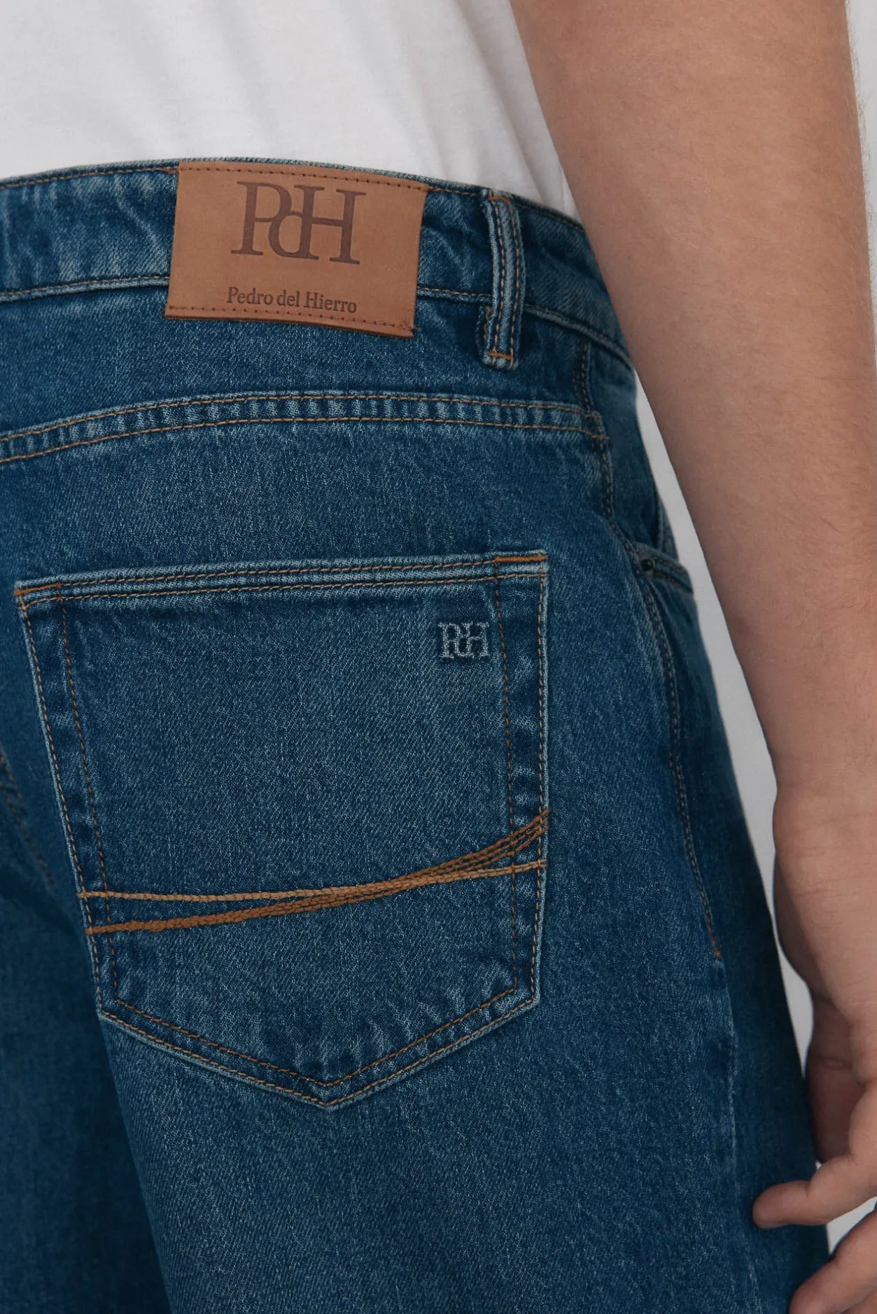 Pedro del Hierro Pantalón vaquero straight fit Azul New