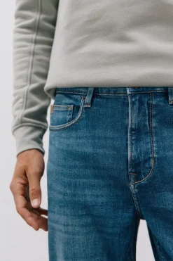 Cortefiel Pantalón vaquero straight fit Azul Hot