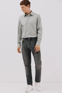 Cortefiel Pantalón vaquero tapered fit Gris Clearance