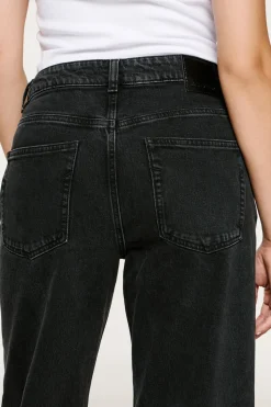 Selected Pantalón vaquero Wide Leg. Negro Clearance