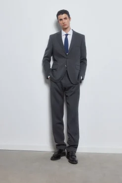 Pedro del Hierro Pantalon liso bi-stretch tailored Gris Clearance