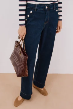 Cortefiel Pantalones buttons Azul Clearance