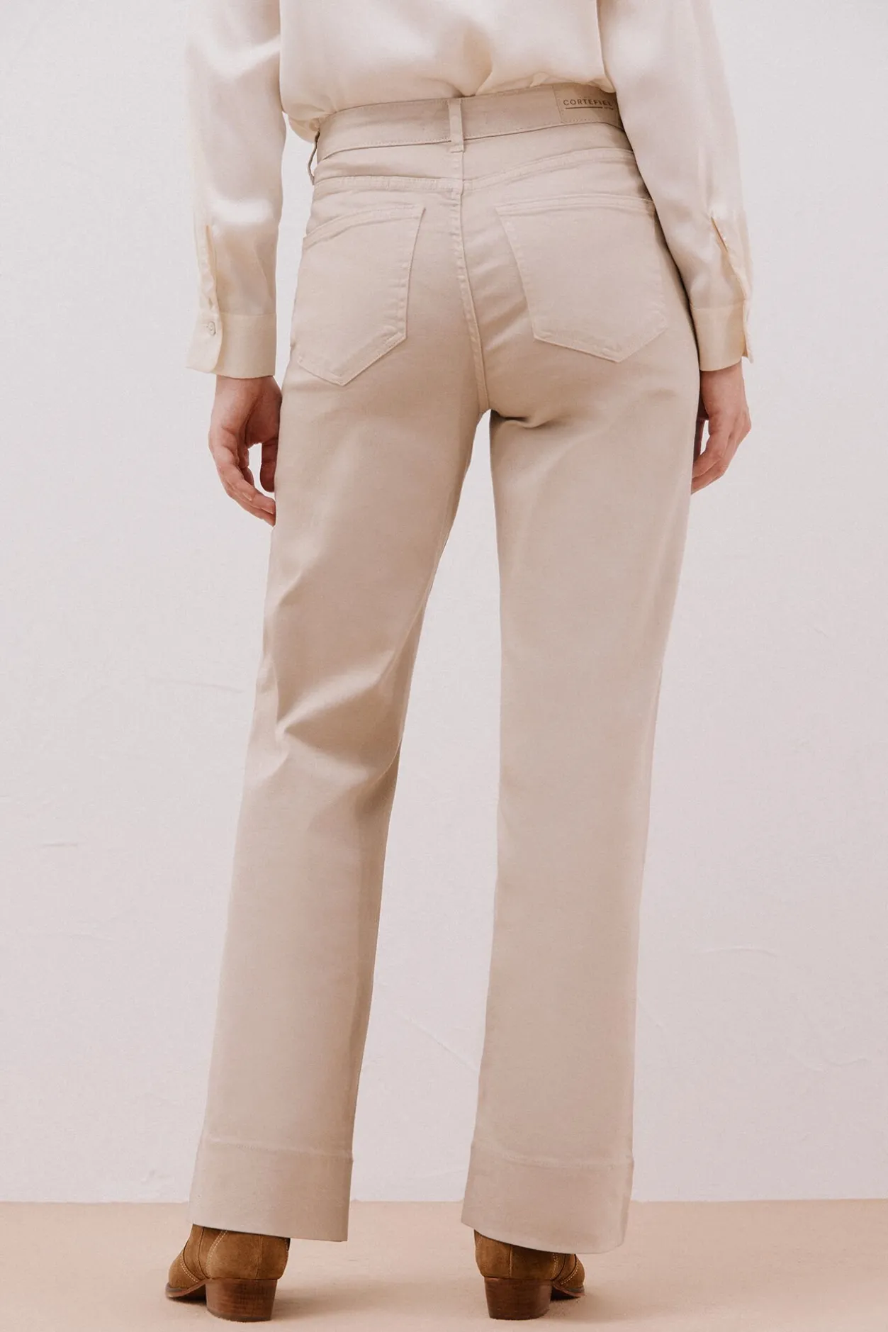 Cortefiel Pantalones buttons Marfil Hot