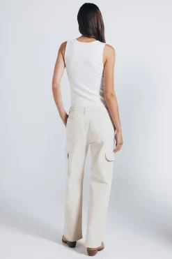 Springfield Pantalones cargo algodón nude Hot