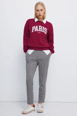 Springfield Pantalones jogger burdeos Sale