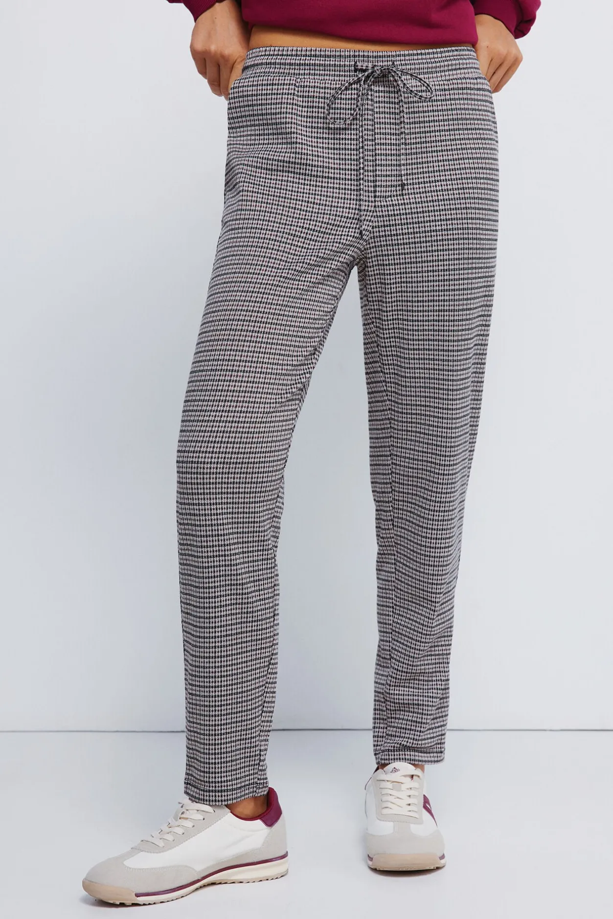 Springfield Pantalones jogger burdeos Sale