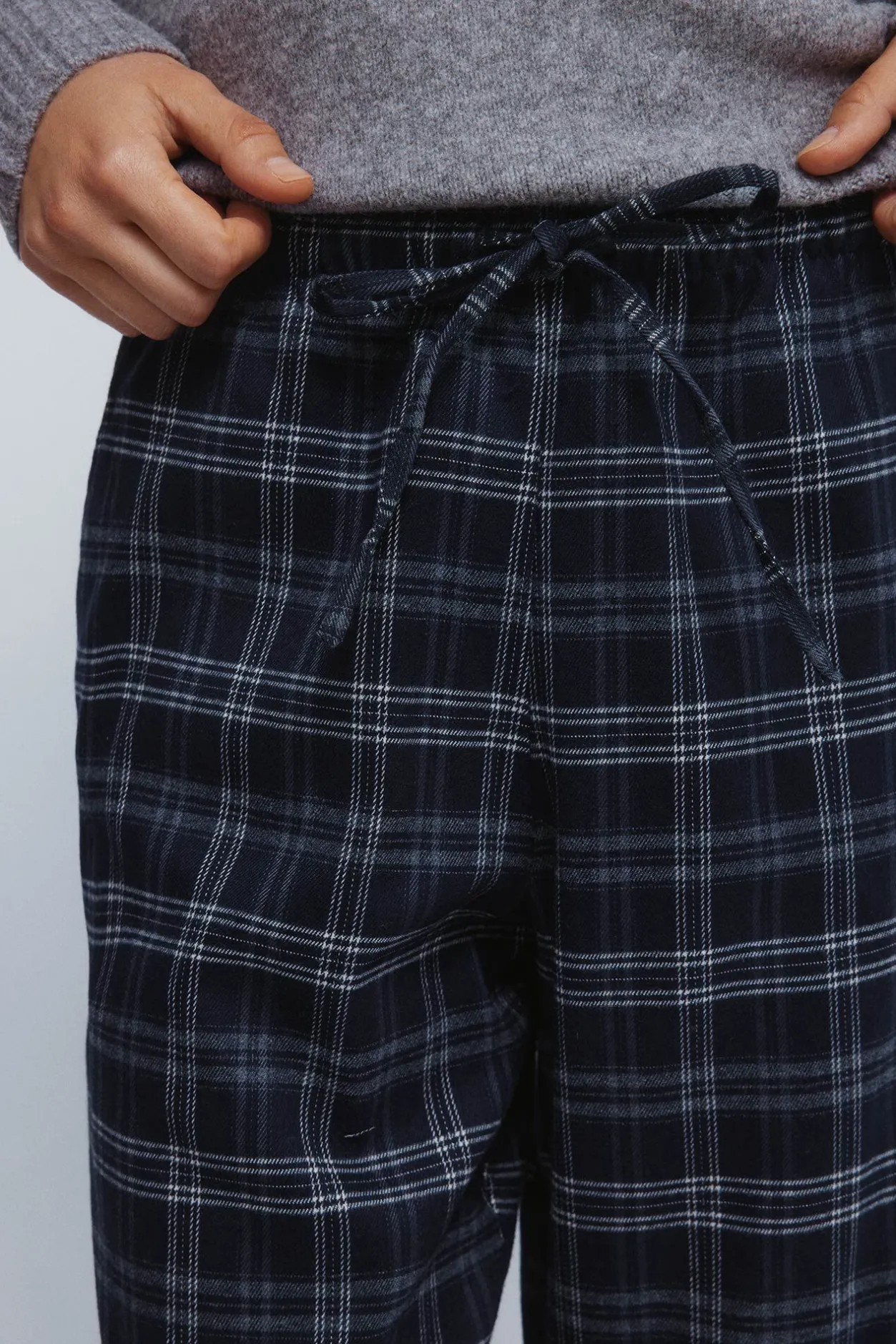 Springfield Pantalones jogger cuadros azul Discount