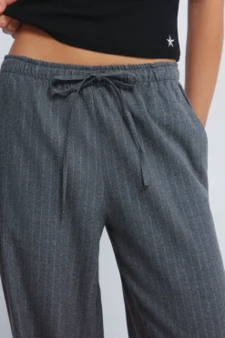 Springfield Pantalones jogger rayas lurex gris Best