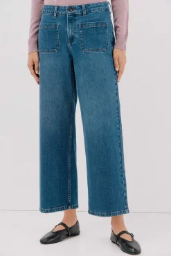 Cortefiel pantalones marine bolsillos Azul