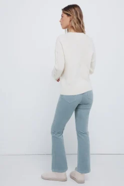 Springfield Pantalones pana kick flare verde Hot