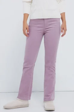 Springfield Pantalones pana kick flare morado/lila Sale