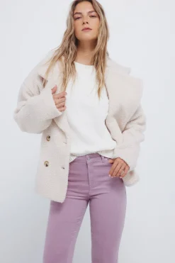 Springfield Pantalones pana kick flare morado/lila Sale