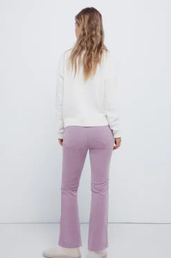Springfield Pantalones pana kick flare morado/lila Sale