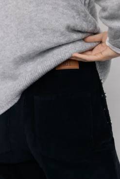 Pedro del Hierro Pantalones pana slim classic Negro Sale