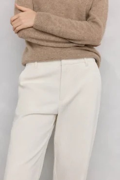 Pedro del Hierro Pantalones pana wide leg classic Crudo