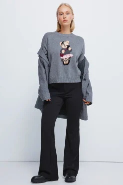 Springfield Pantalones rayas flare negro Hot