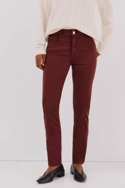 Cortefiel Pantalones Sensational color Granate Sale