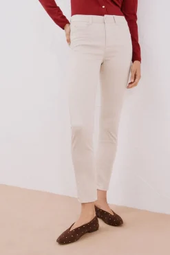 Cortefiel Pantalones Sensational color Marfil Clearance