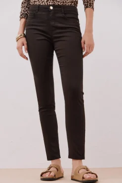 Cortefiel Pantalones Sensational color Marr&oacute;n oscuro Hot