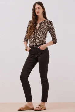 Cortefiel Pantalones Sensational color Marr&oacute;n oscuro Hot