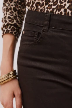 Cortefiel Pantalones Sensational color Marr&oacute;n oscuro Hot