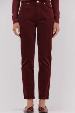 Cortefiel Pantalones sensational pana Granate Sale