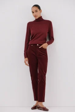 Cortefiel Pantalones sensational pana Granate Sale