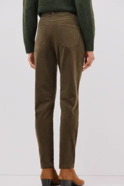 Cortefiel Pantalones sensational pana Marr&oacute;n oscuro Hot