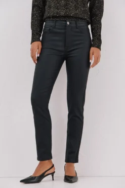 Cortefiel Pantalones sensational resinados Negro Discount