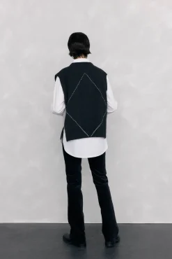 Pedro del Hierro Pantalones terciopelo push up flare Negro Best