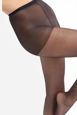 DIM Panty con acabado satinado 15 DEN negro Sale