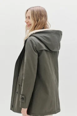 Caroll Parka 100% algodón Verde