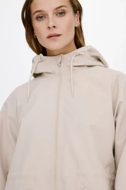 Vila Parka 3/4 con capucha Gris Clearance