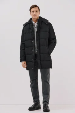 Cortefiel Parka acolchada Negro Online