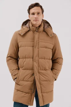 Cortefiel Parka acolchada Camel New