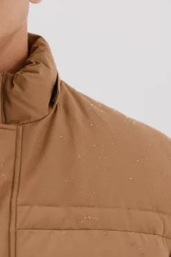 Cortefiel Parka acolchada Camel New